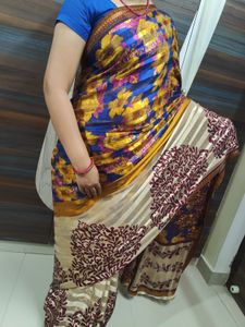 multi colour saree