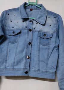 Stone Work Jeans Jacket
