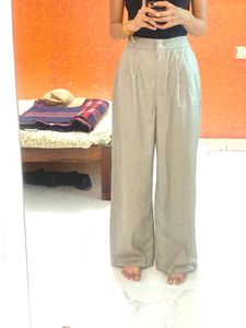 Flared Grey Trouser