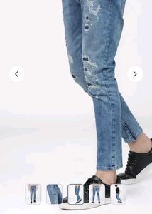 Distressed Denim Jeans