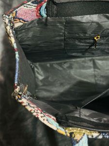 JACQUARD SHOULDER TOTE BAG