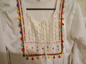 Zara White Kurti
