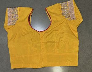 Yellow Embroidered Blouse