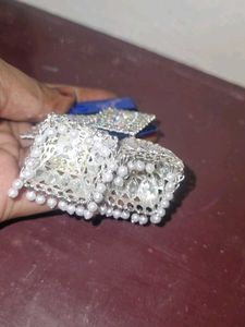 Silver Jhumka