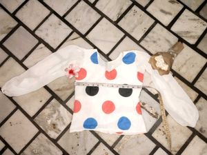 Polka Dot Long Sleeve Top