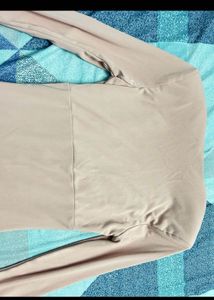 Blush Pink Ruched Bodycon Dress (ZARA)