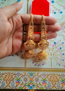 Gold Plated Premium Quality Jhumkas