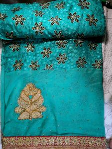 SEA GREEN SAREE