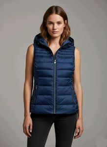 Esprit Hooded Sleevless Parka Jacket bust 36