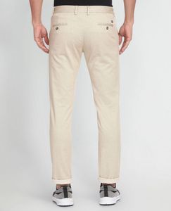 Arrow Sport Slim Fit Men Beige Trousers