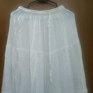 White Ethnic Skirt