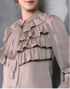 Shein Flounce Sleeve Textured Tailored Fit Layered