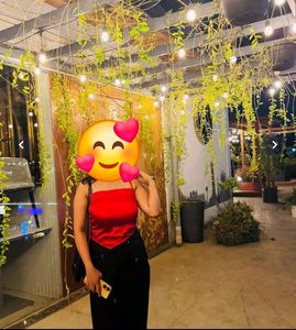 Satin Red Spaghetti Strap Top