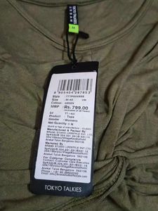Olive Green Knotted Tank Top