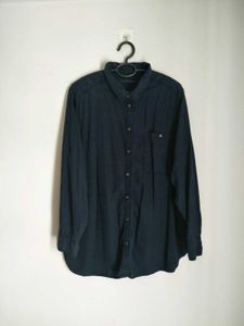 M&S Navy Blue Button Down Shirt