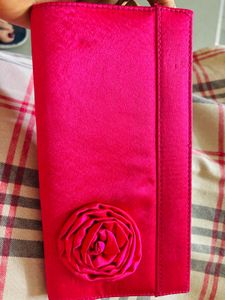 Sexy Hot Pink Clutch Party Wear