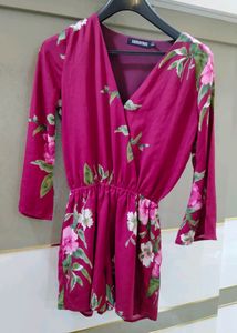 Dark Red Jumpsuit