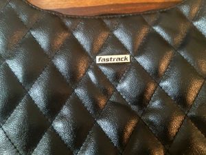 Fastrack Black Quilted Shoulder Bag