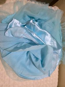 Blue Off Shoulder Party Dress