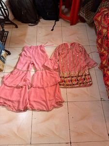 Pink Embroidered Kurta Set