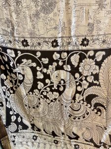 Jungle Printed Kalamkari Saree With Blouse