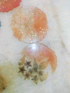 Resin Coaster Set Of 5 Fix Price