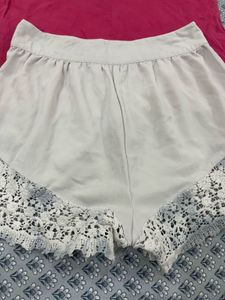 Pink T Shirt With White Shorts