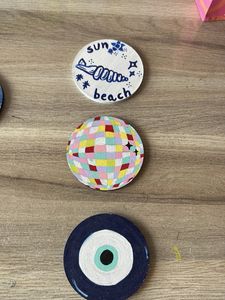 Handmade Painted Coasters Or Showcase Pieces