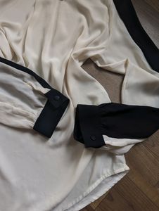 Chiffon Long Sleeve Thrifted Top