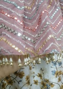 Beautiful Peplum Top , Skirt N Dupatta