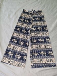 Elephant Print Palazzo Pants
