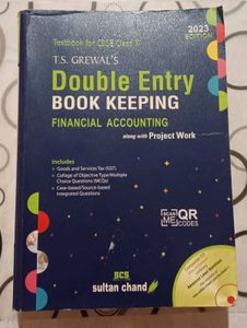 T.S. Grewal's Double Entry Book Keeping 2023