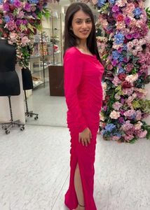 Super Flattering Ribbed SlitBodycon In Blush Pink?