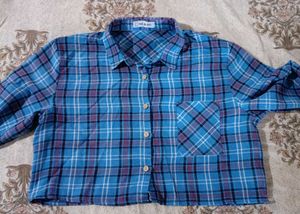 Regular Fit Checkered Shirt For Women