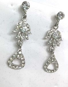 Dangling Rhinestone Earrings
