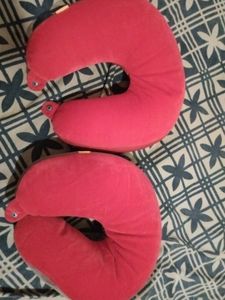 Pink Travel Neck Pillows - Set of 2