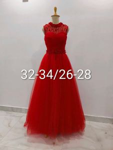 Elegant Red Gown