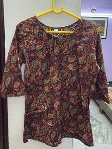 Paisley Print Short Kurti
