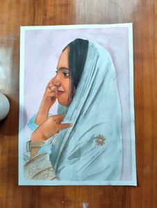 water colour potrait painting