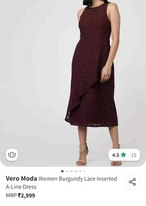 Burgundy Lace Dress