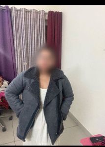 Stylish Grey Biker Jacket