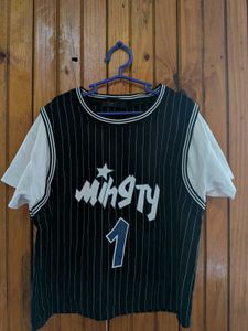 Striped Graphic T-Shirt- combo