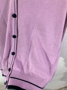 Pink Woolen Cardigan (Women)