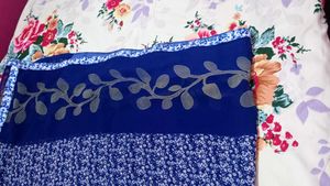 Blue Floral Saree