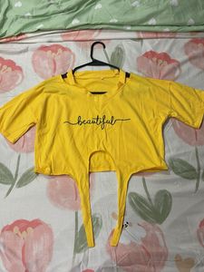 Yellow Crop Top