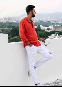 Orange Short Kurta