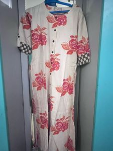 Floral Print Button-Down Dress