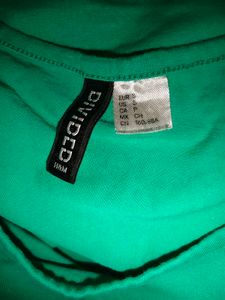 Size Small H&amp;M Green Sports Crop Top
