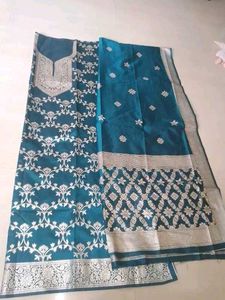 Elegant Green Ethnic Kurta Set Fabric
