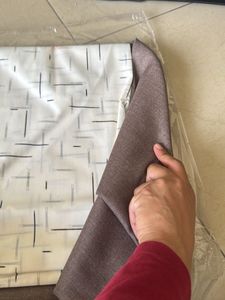 Brown &amp; White Patterned Fabric